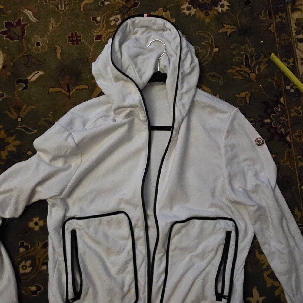 moncler zip up maglia caragan hoodie gorgous large